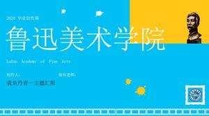 Lu Xun Academia de Arte Frumoase absolvire de vară temă creativă șablon ppt