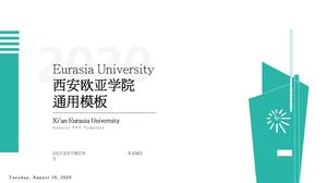 Plantilla ppt general para la defensa de tesis de la Universidad de Xi'an Eurasia