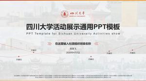 Sichuan Üniversitesi tez savunma çoklu durum genel ppt şablonu