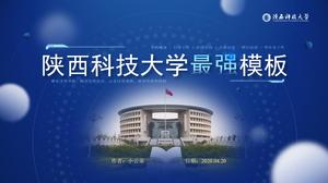 Shaanxi Bilim ve Teknoloji Üniversitesi tez savunma öğrenci etkinliği genel ppt şablonu