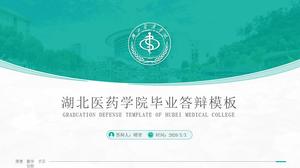 Allgemeine ppt-Vorlage für die Verteidigung von Abschlussarbeiten des Hubei Medical College