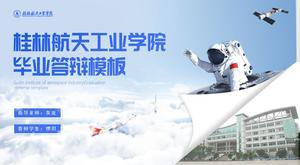 Guilin Institut für Luft- und Raumfahrtindustrie allgemeine ppt Vorlage für die Verteidigung von Abschlussarbeiten