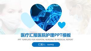 Tıbbi bakım sağlık çalışanları hastane çalışma raporu ppt şablonu