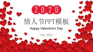 Red love creative valentine's day ppt template