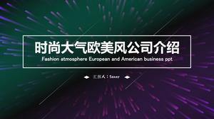 Fashion atmosphere European and American style company introduction ppt template