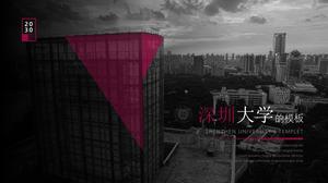 Revista estilo de moda plantilla de ppt general de defensa de tesis de la Universidad de Shenzhen