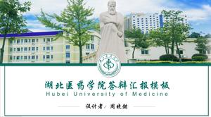 Template ppt umum untuk pembelaan tesis dari Hubei Medical College