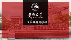 Template ppt umum pertahanan tesis Universitas Huaqiao