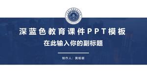 Plantilla ppt de cursos de enseñanza de enseñanza de educación técnica superior industrial y comercial de la provincia de Guangdong
