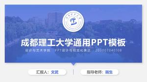 Chengdu University of Technology Abschlussarbeit Verteidigung allgemeine ppt Vorlage