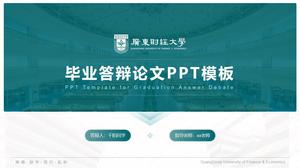 Guangdong Finans ve Ekonomi Üniversitesi'nin tez savunması için genel ppt şablonu