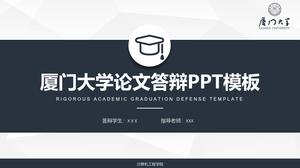 Kompletny ogólny szablon ppt ramy do obrony pracy magisterskiej na Uniwersytecie Xiamen