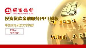 Plantilla ppt de introducción del proyecto de servicio financiero de China Merchants Bank