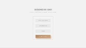 Minimalist small fresh academic business style theme ppt template