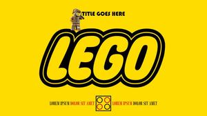 レゴ（LEGO）スタイルレゴレンガテーマpptテンプレート