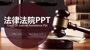 Court law related year-end work report ppt template