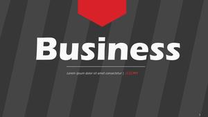 Modă dungi diagonale mari șablon elegant ppt de afaceri roșu și negru