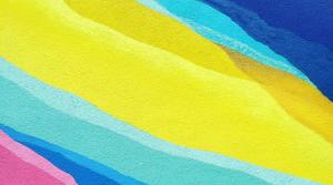 Wibrujący kolor piasek pokrywa szablon ppt wentylatora abstrakcyjna sztuki