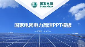 State Grid power project work report modello ppt