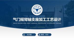 Zhejiang Üniversitesi mezuniyet tezi savunması için pratik genel ppt şablonu