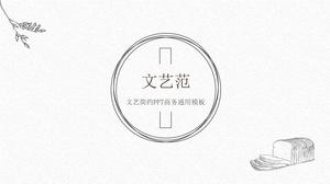 Pencil sketch fresh style literary style work summary report ppt template Pencil sketch fresh style literary style work summary report ppt template
