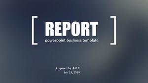 Estilo iOS nebuloso plano de fundo cinza de negócios modelo de ppt de relatório de trabalho de negócios europeu e americano