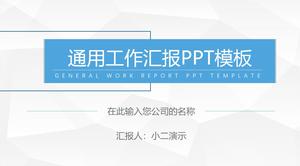 Elegant gray low triangle background blue simple universal work report ppt template Elegant gray low triangle background blue simple universal work report ppt template