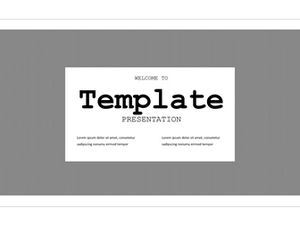 Simple European and American style summary report general ppt template