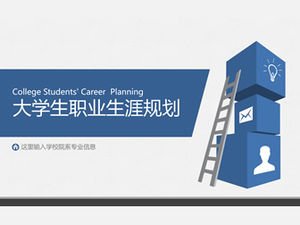 Modelo plano simples de planejamento de carreira de estudante universitário