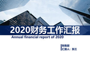 Einfache und praktische ppt-Vorlage für Finanzarbeitsberichte