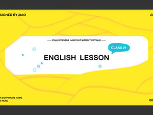 Plantilla ppt de temas relacionados con lingüística de cursos de inglés