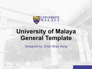Universität von Malaya These Verteidigung allgemeine ppt Vorlage-Chen Shaokang