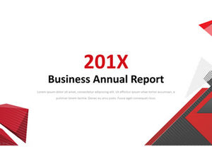 Красный и серый геометрический стиль бизнес-отчет общий шаблон п.п.