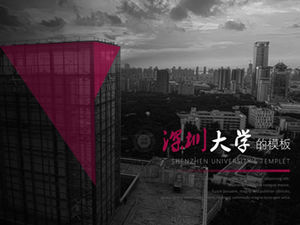 Revista stil de moda Universitatea Shenzhen teză de apărare general șablon ppt