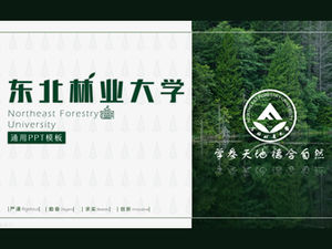 Allgemeine ppt-Vorlage für die Verteidigung von Abschlussarbeiten der Foshan Universität für Wissenschaft und Technologie - Zhang Weichong