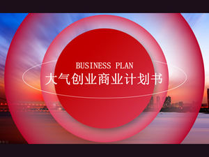 Apertură roșie atmosferă creativă șablon plan ppt plan de afaceri