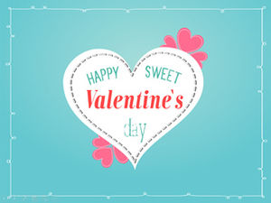 Happy Valentine's Day-Valentine's Day twórcze wyznanie dynamiczny szablon karty z pozdrowieniami ppt