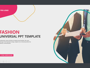 Rounded rectangle cutting plan and creative fashion general business summary report ppt template