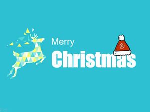 Mutlu Noeller düz çizgi film Noel Infographic ppt şablonu