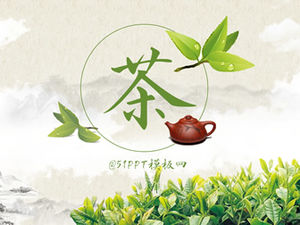 Herbata, sztuka herbaty, szablon ppt motywu kultury herbaty