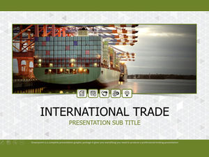 Uluslararası ticaret lojistik durum veri çalışma raporu ppt şablonu