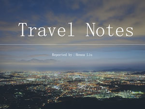 Tipografie simplă de imagine de ansamblu șablon ppt jurnal de călătorie în stil european și american