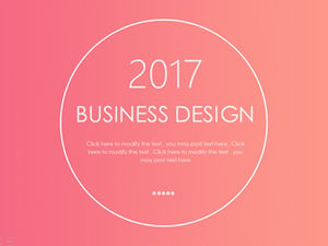 Durchscheinendes Design der minimalistischen Kreislinie des iOS-Geschäftsberichts ppt Vorlage