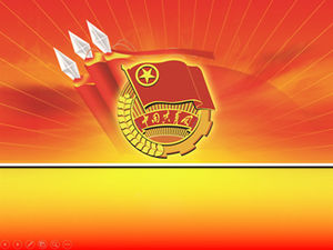 Plantilla ppt general del informe de trabajo de la Liga Juvenil Comunista