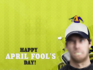 Mutlu April Fool's Day-komik ve zor Cadılar Bayramı ppt şablonu