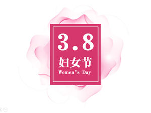 Women like flowers-women's day ppt template