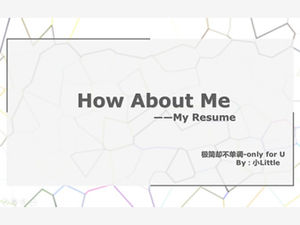 Project engineer minimalist gray tone dynamic resume ppt template