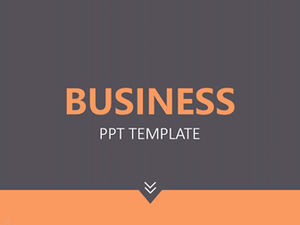 Business minimalist atmosphere business style flat work summary ppt template