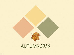 Fondo de patrón de tela hojas muertas línea otoño elegante y noble tema de otoño plantilla ppt