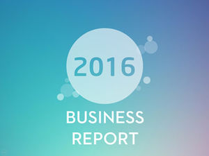 Okrągły idealny kreatywny niebieski fioletowy jasne tło raport biznesowy w stylu iOS szablon ppt
